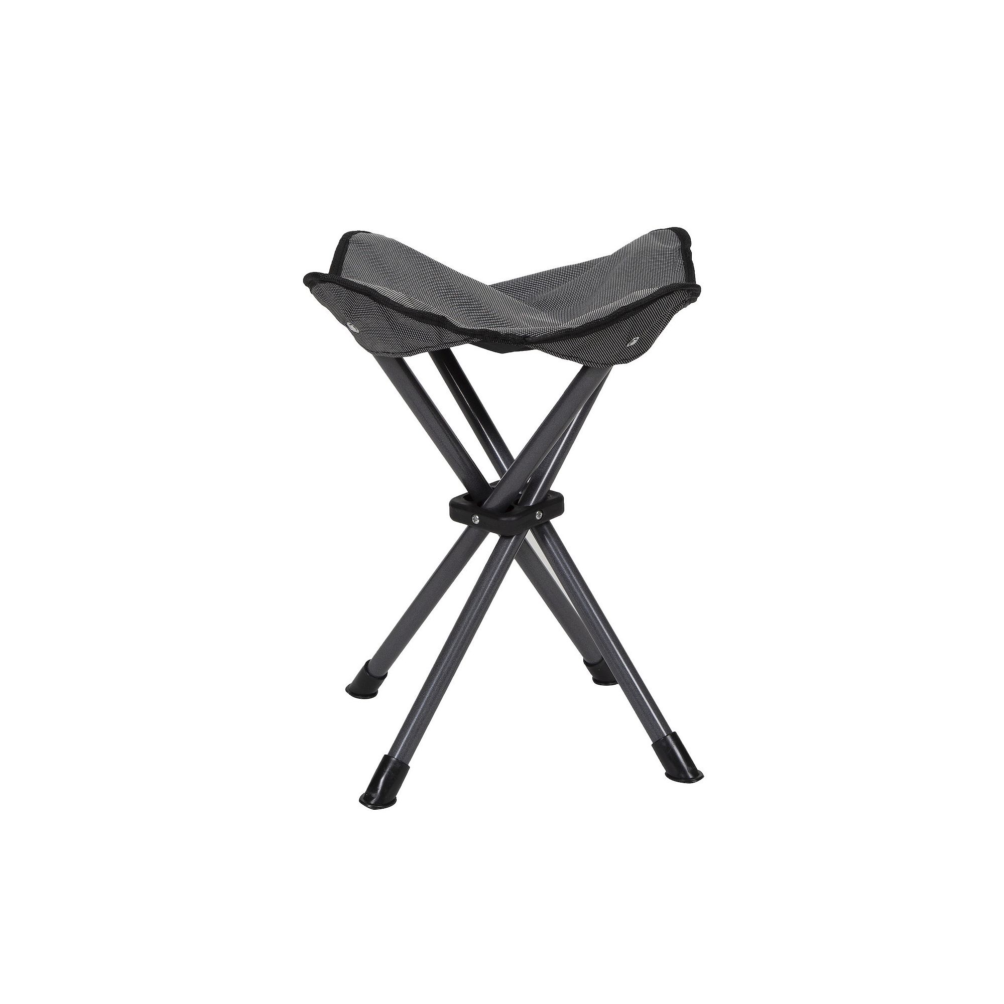 Stansport Deluxe 4-Leg Camp Stool, Gray