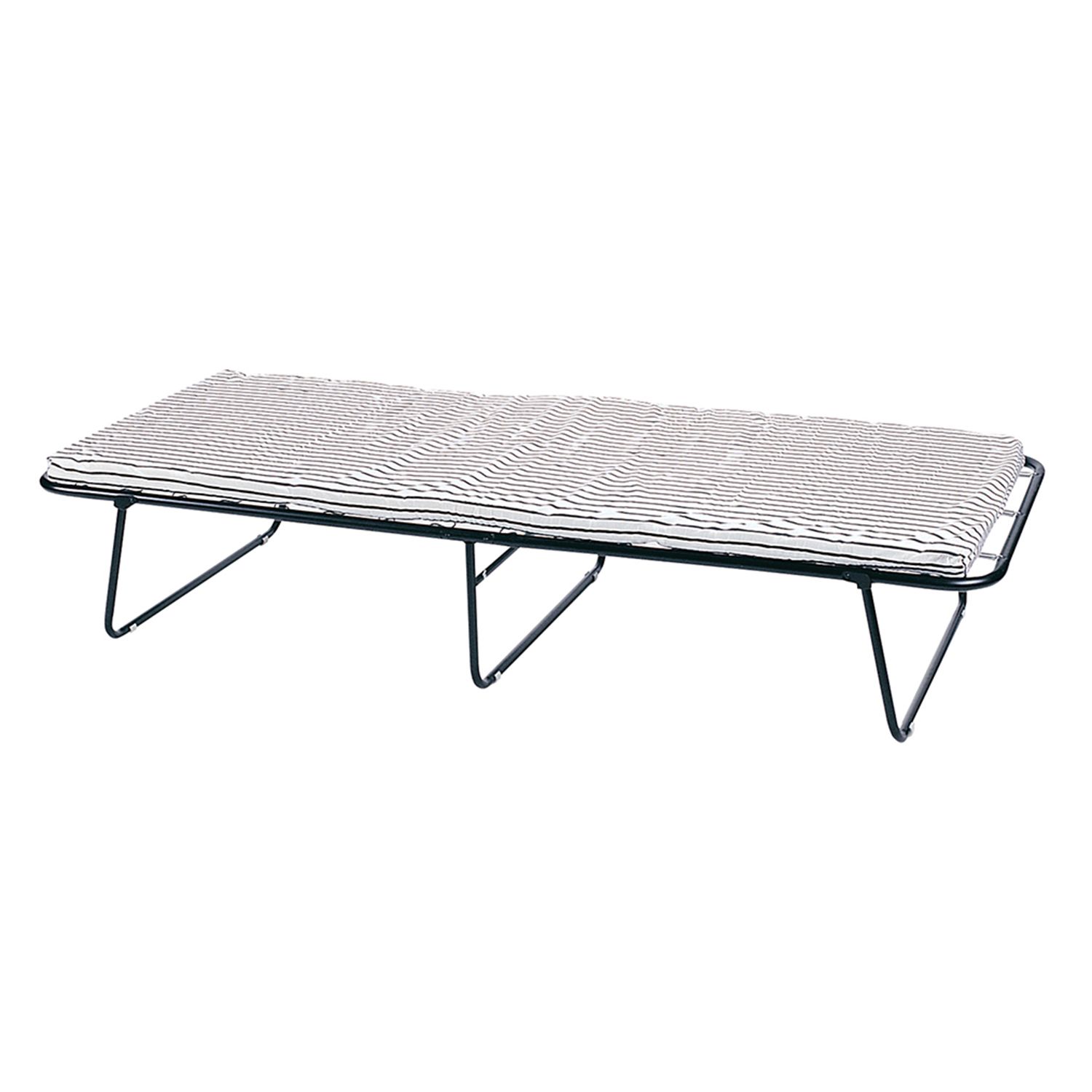 steel cot with mattress