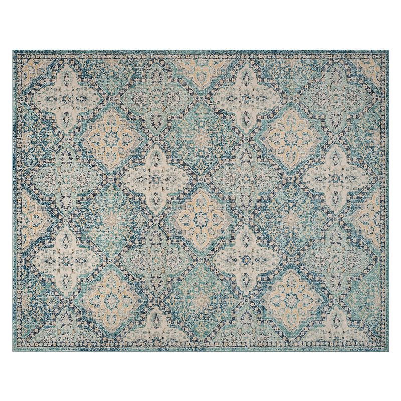 Safavieh Evoke Melanie Framed Floral Rug, Light Blue, 5X7.5 Ft