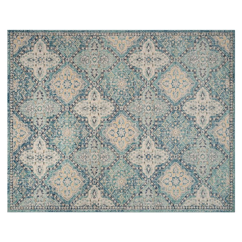 Safavieh Evoke Melanie Framed Floral Rug, Light Blue, 8X10 Ft