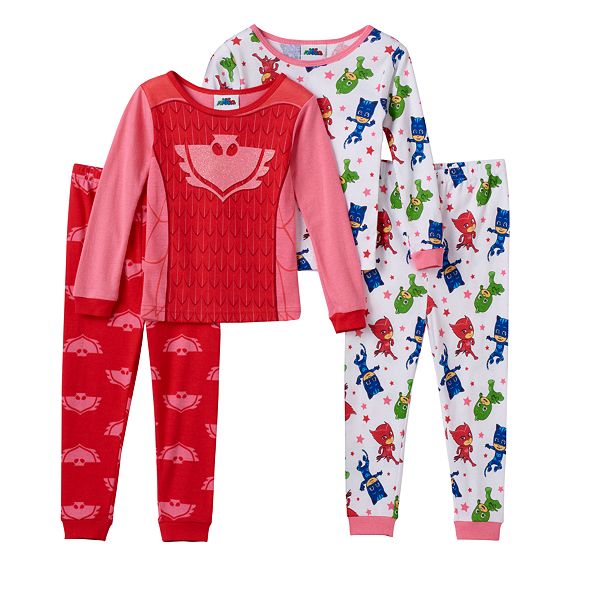 Toddler Girl PJ Masks Catboy, Gekko & Owlette 4-pc. Pajama Set