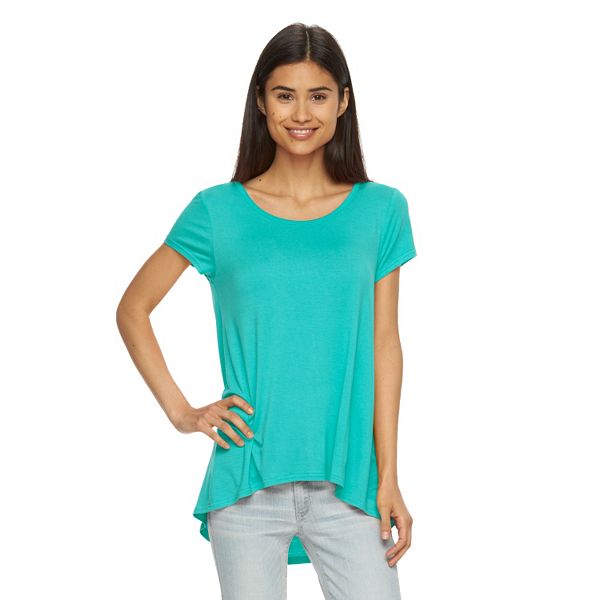 Juniors' SO® Perfectly Soft High-Low Swing Tee