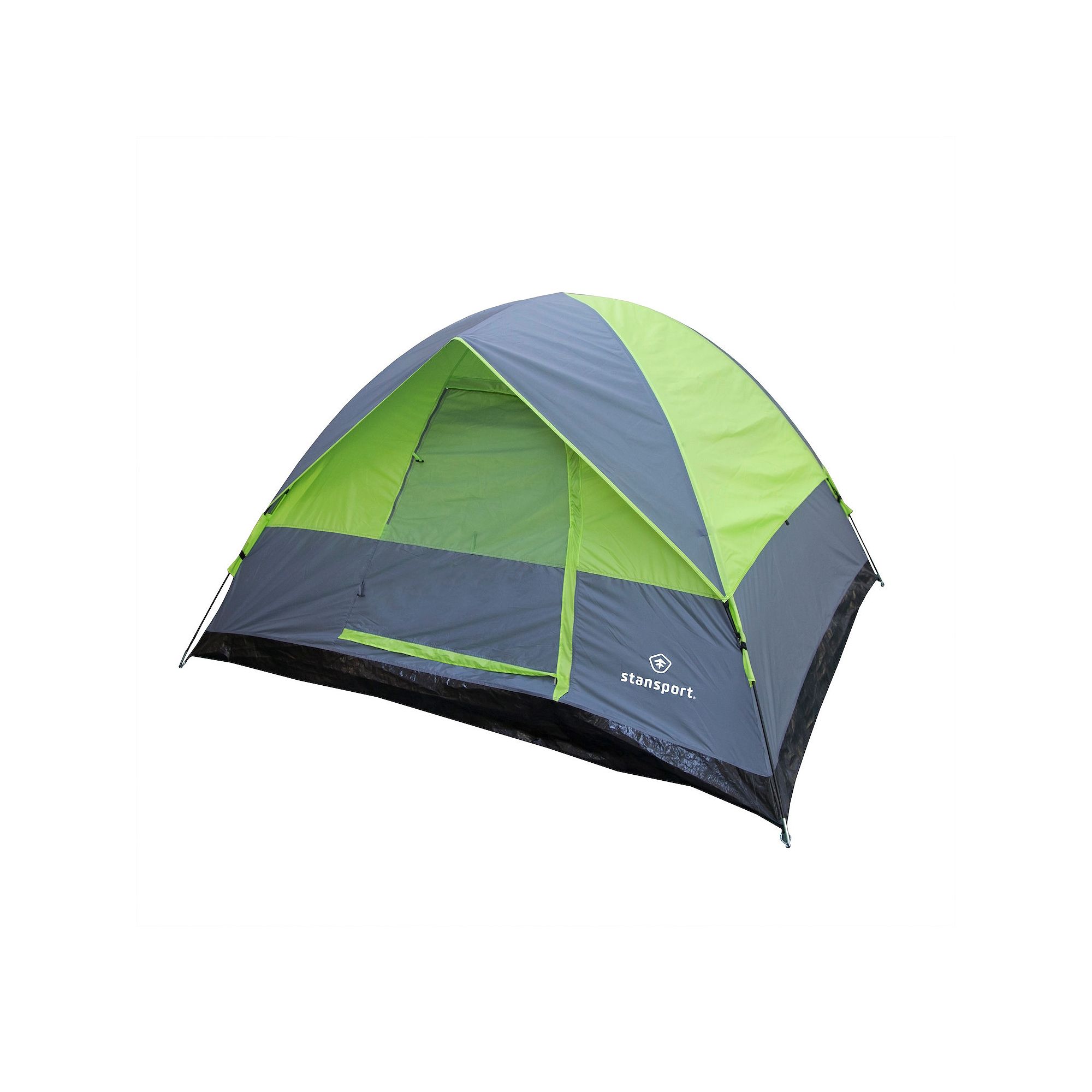 Stansport Pine Creek 3-Person Dome Tent (Gray Green), Green Gray