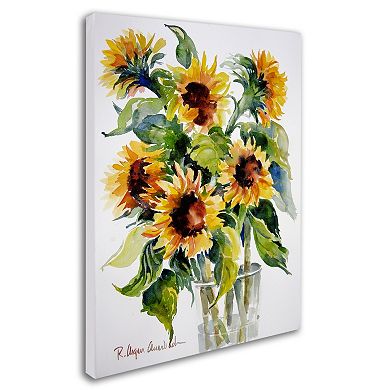 Trademark Fine Art Sunflowers Canvas Wall Art