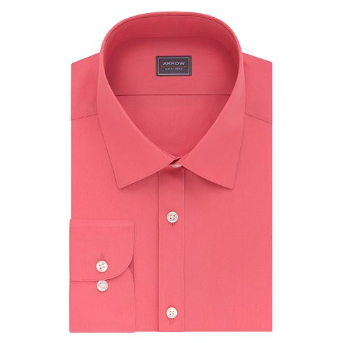 wrinkle free slim fit dress shirt