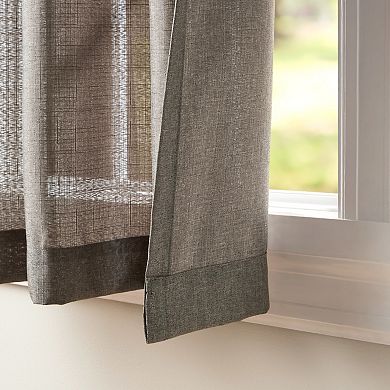 Exclusive Home 2-pack Loha Linen Grommet Top Window Curtains