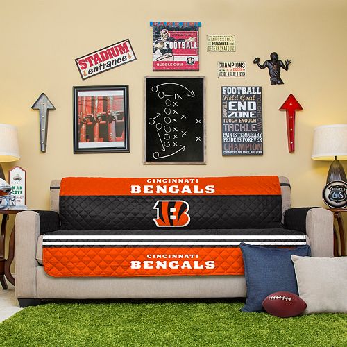 Cincinnati Bengals Quilted Sofa Cover