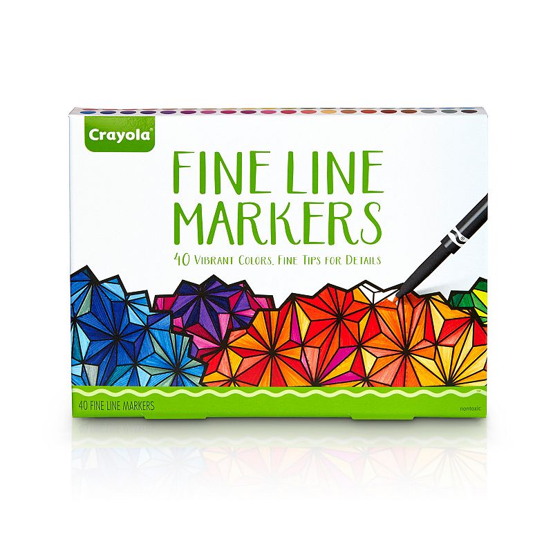 UPC 071662077150 product image for Crayola Adult Coloring 40-pc. Fine Line Markers, Multi/None | upcitemdb.com