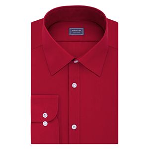 Big & Tall Arrow Regular-Fit Poplin Wrinkle-Free Dress Shirt