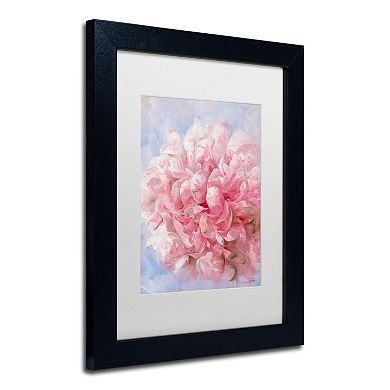 Trademark Fine Art Pink Peonie I Matted Framed Wall Art