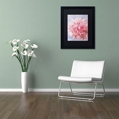 Trademark Fine Art Pink Peonie I Matted Framed Wall Art
