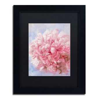 Trademark Fine Art Pink Peonie I Matted Framed Wall Art