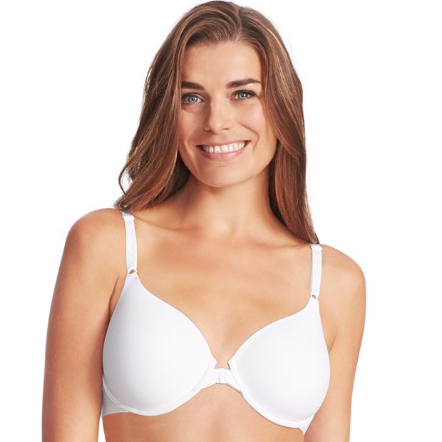 Just My Size Women's Front Close Soft Cup Bra, White, 38D : :  Clothing, Shoes & Accessories