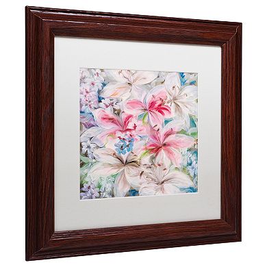 Trademark Fine Art Lily Patch Framed Wall Art