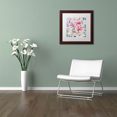 Trademark Fine Art Lily Patch Framed Wall Art