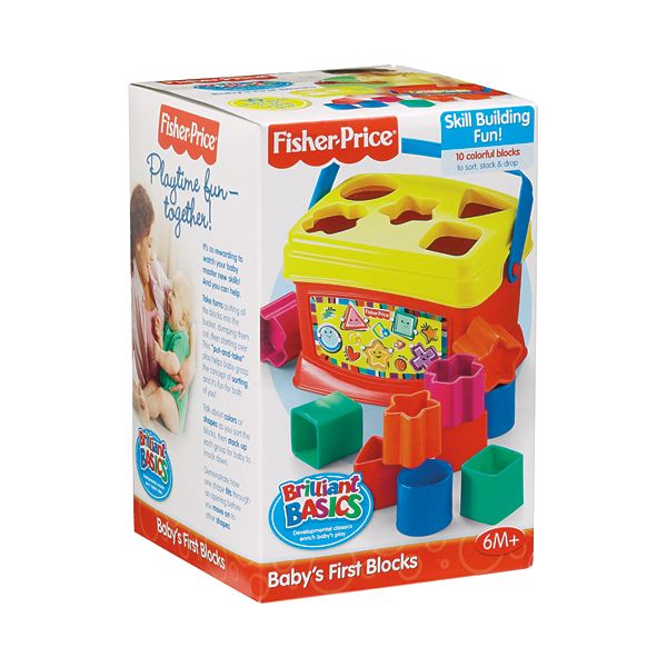 Fisher-Price Baby's First Blocks Shape Sorter Toy 6 Months and Up 