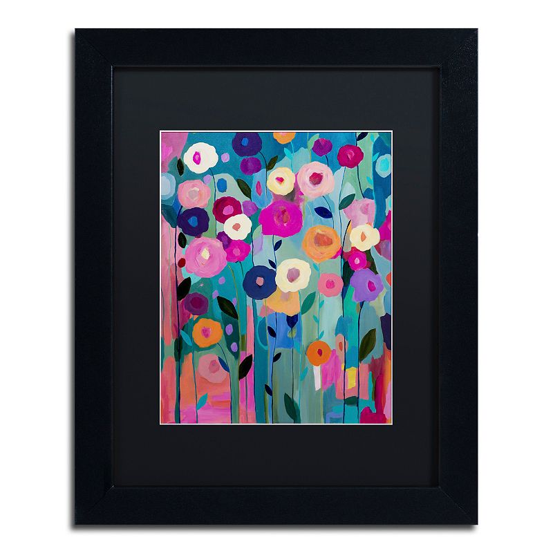 Trademark Fine Art Nurture Your Soul Matted Framed Wall Art, Black, 16X2