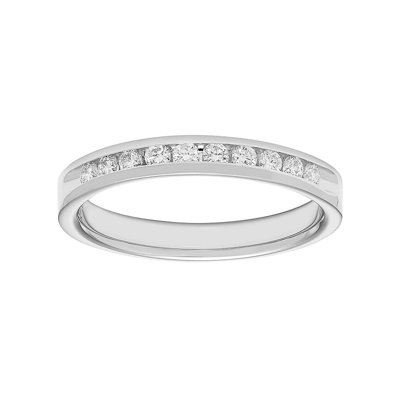 14k Gold 1/4 Carat T.W. Diamond Anniversary Ring, Womens, Size: 5, White
