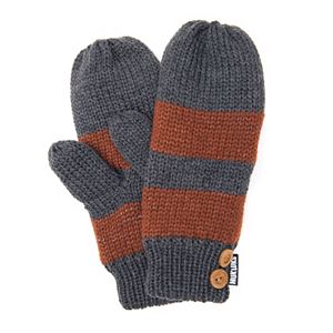 Women's MUK LUKS Striped Mittens