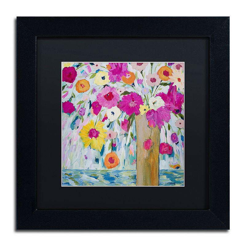 Trademark Fine Art Verdant Matted Framed Wall Art, Black, 16X20