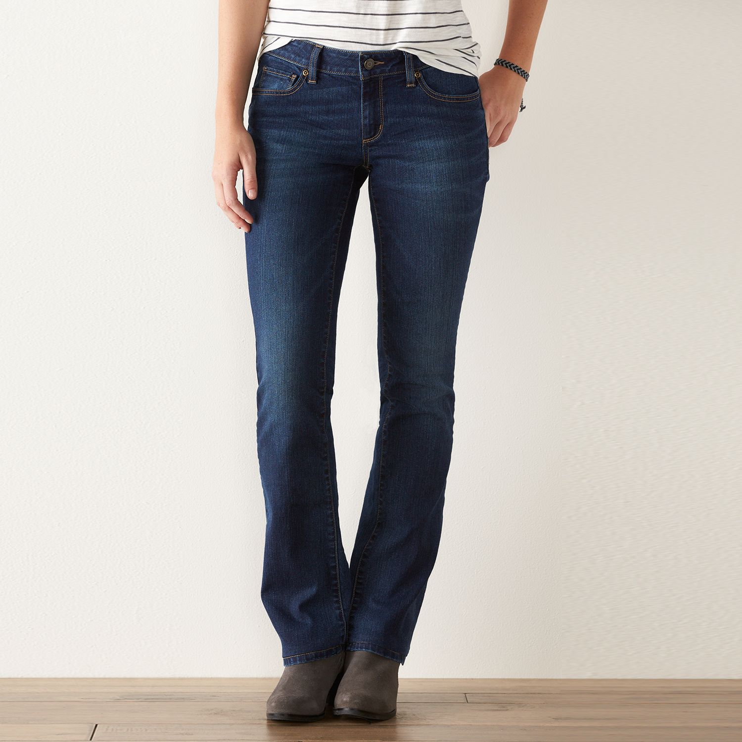sonoma slim boot jeans