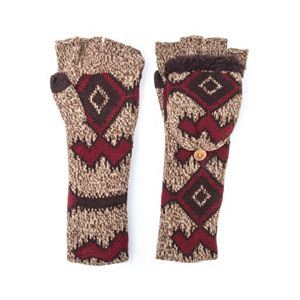 Women's MUK LUKS Geometric Convertible Mittens