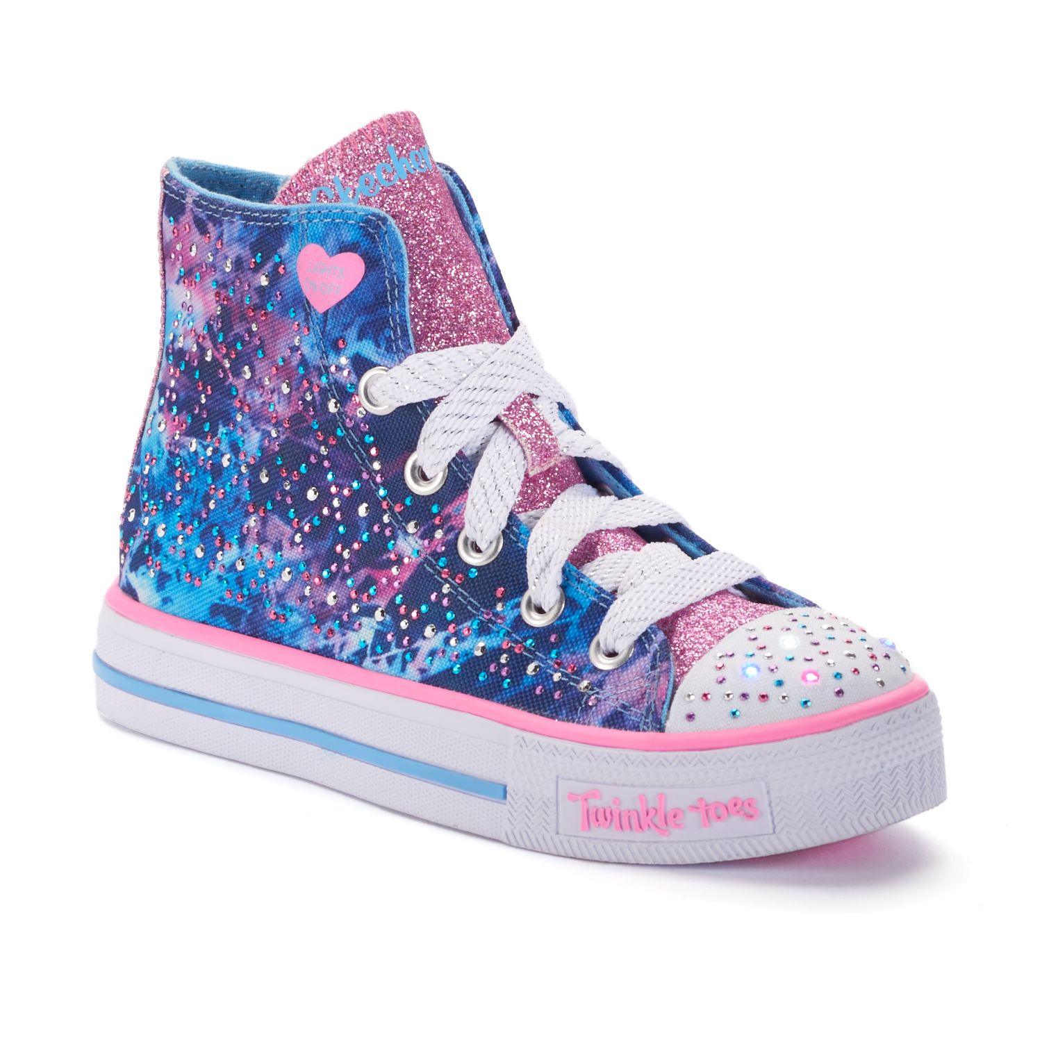 skechers shuffles high top sneaker