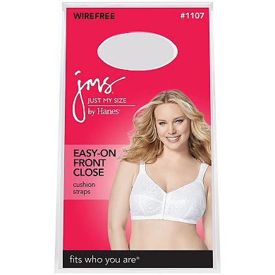 Just My Size Bras: 2-pack Front Closure Full-Figure Wire-Free Bra MJP110