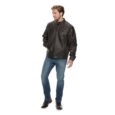 Men's Vintage Leather Leather Racer Jacket