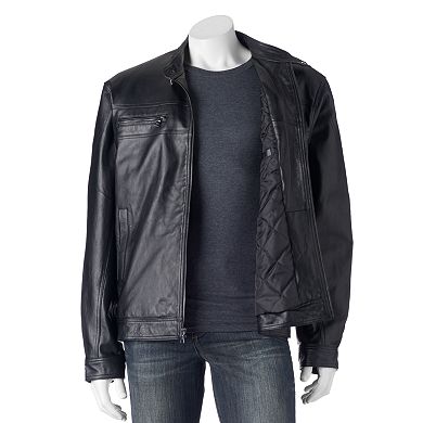Men's Vintage Leather Leather Racer Jacket