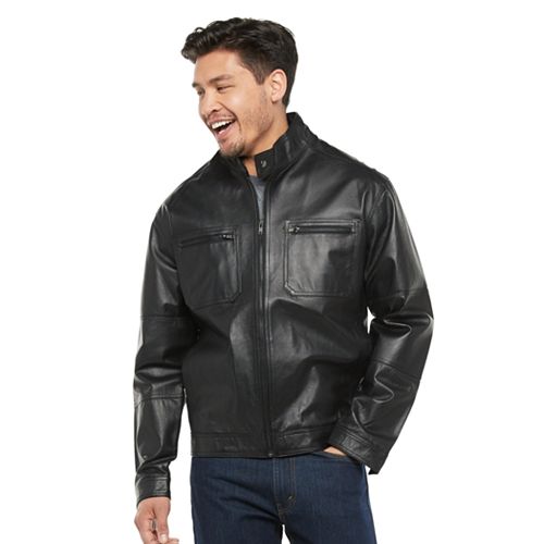 Men's Vintage Leather Moto Jacket