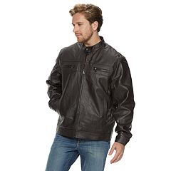 Kohls leather outlet coats