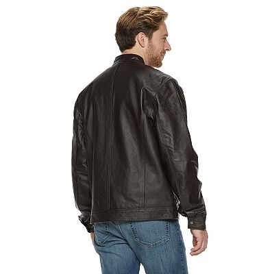 Men s Vintage Leather Moto Jacket