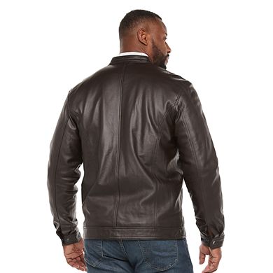 Big & Tall Vintage Leather Leather Racer Jacket