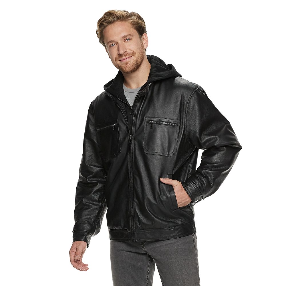 ジャケット Leather Hooded Jacket 2603016_Black?wid=1000&hei=