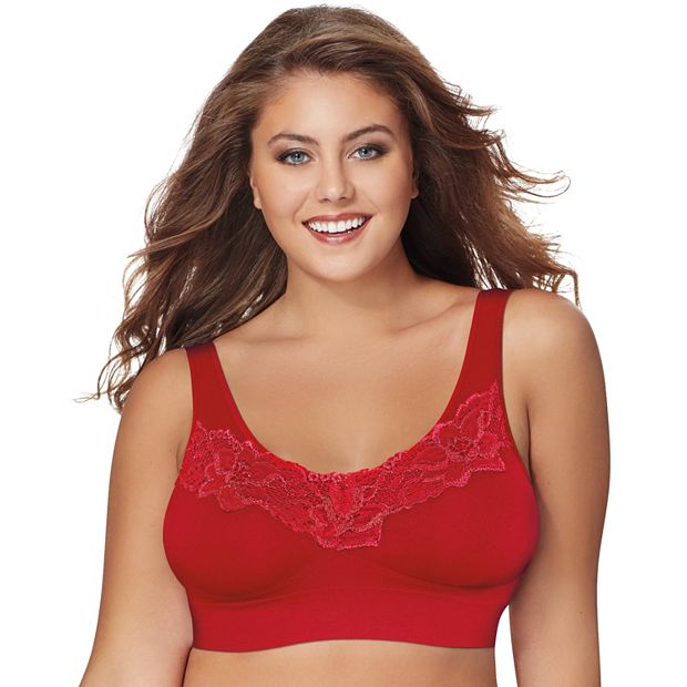 VAI21 2 pack extra support bras in red and black - part of a set