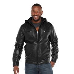 Kohls mens clearance faux leather jacket