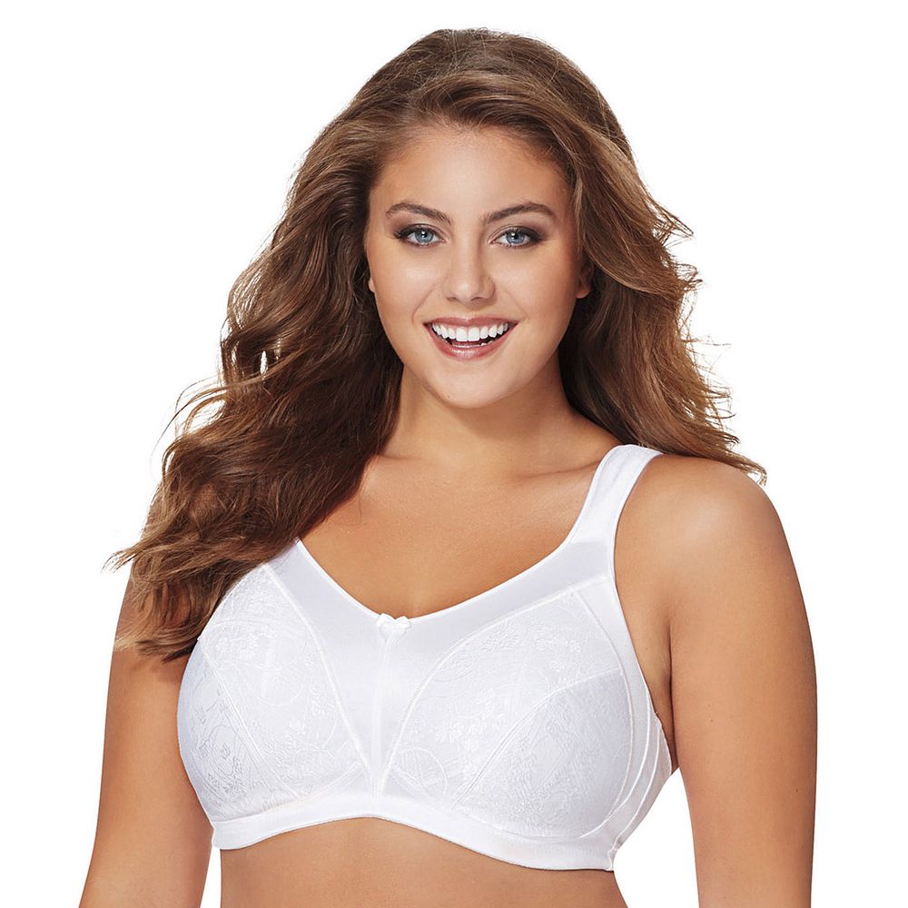 Just My Size Bras 2 Pack Comfort Strap Satin Full Figure Wire Free