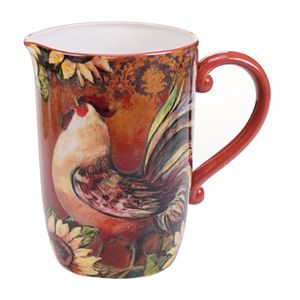 Certified International Sunflower Rooster 3.25-qt. Drink Pitcher