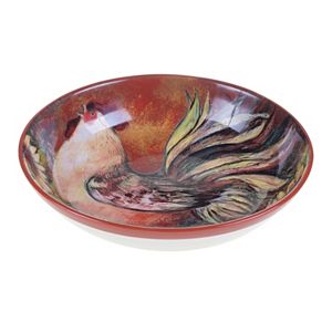 Certified International Sunflower Rooster Pasta Serving Bowl