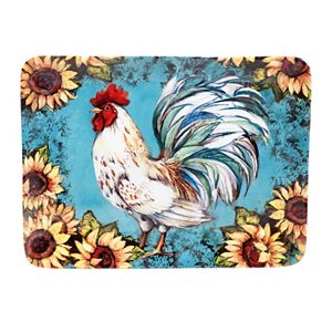 Certified International Sunflower Rooster Rectangular Serving Platter