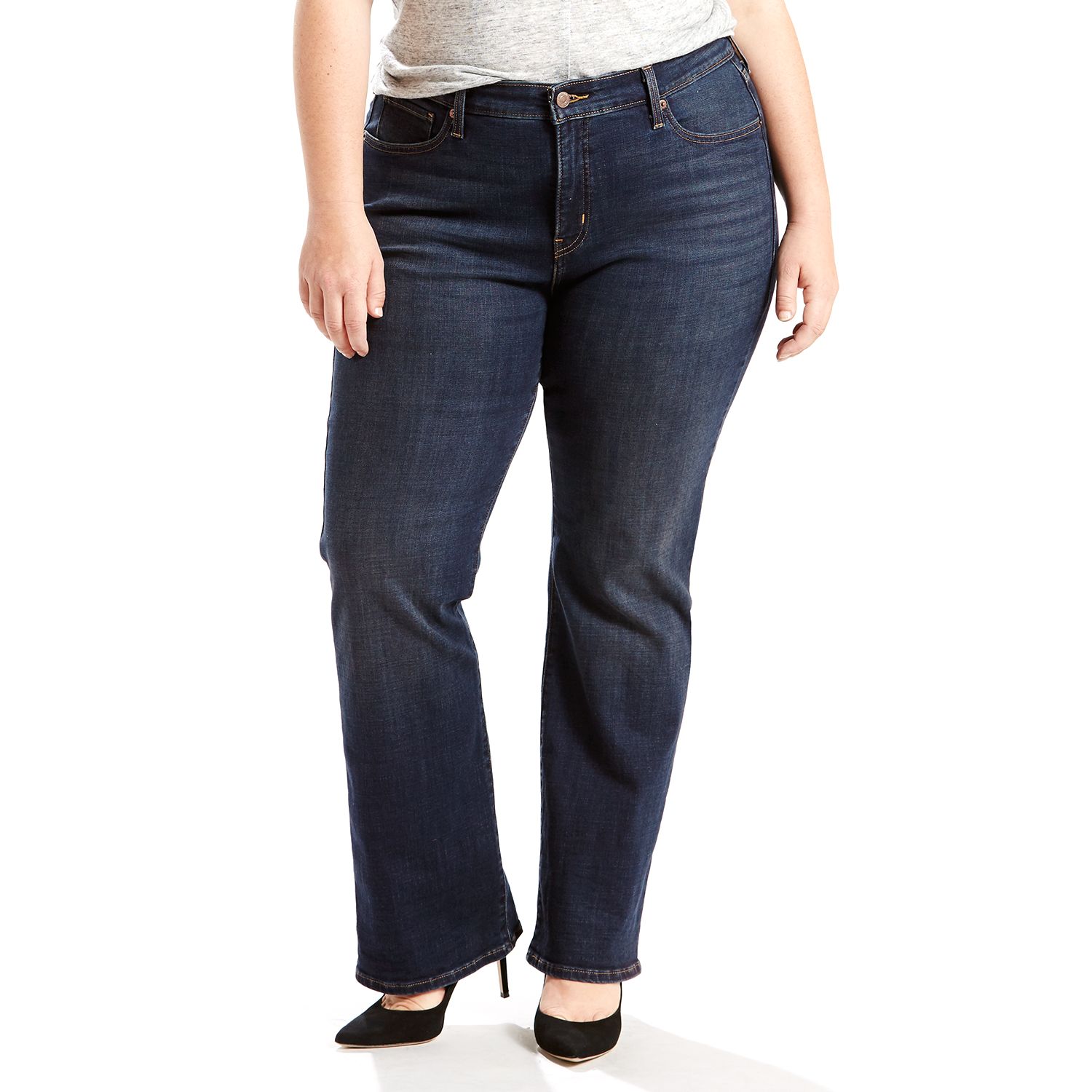 levi plus size bootcut jeans