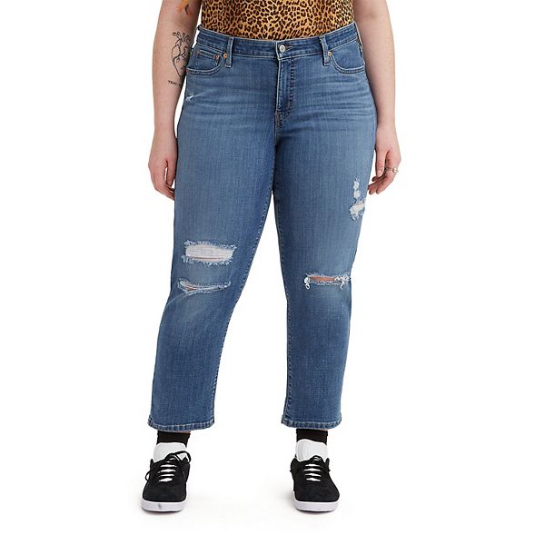 Plus Size Levi s Boyfriend Jeans Women s Size 26 W Lapis Holiday