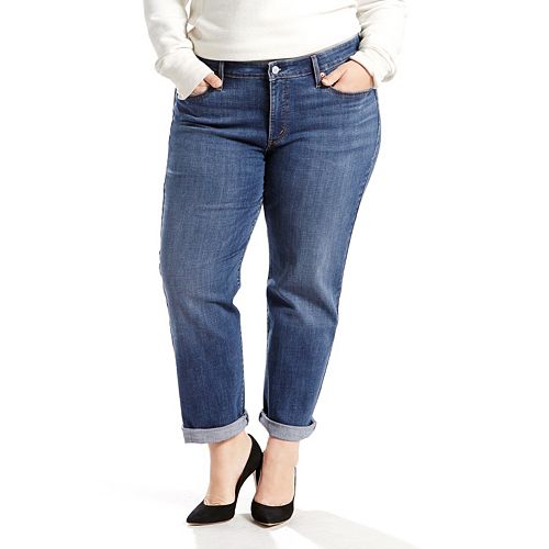 plus size black levi jeans