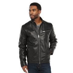 Kohls faux outlet leather jacket mens