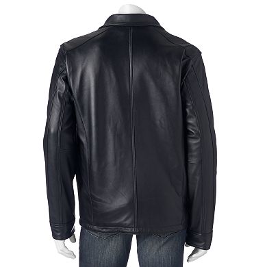 Men's Vintage Leather Lambskin Leather Racer Jacket