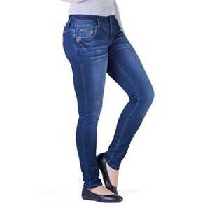 Juniors' Amethyst 2-Button Jeggings