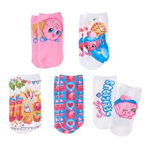 Girls Shopkins 5-pk. No-Show Socks