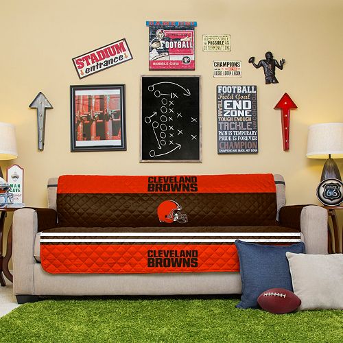 Cleveland Browns Quilted Sofa Cover