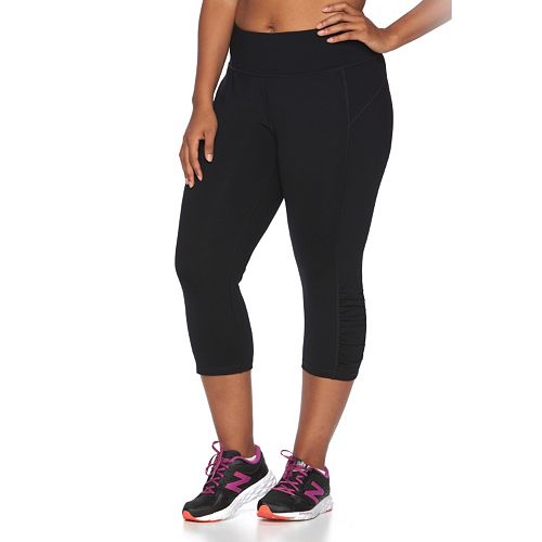 Download Plus Size Tek Gear® Shapewear Shirred Capri Workout Leggings